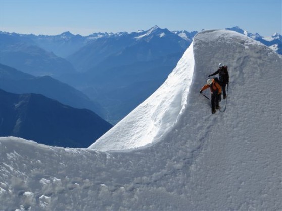 Abstieg vom Piz Bernina