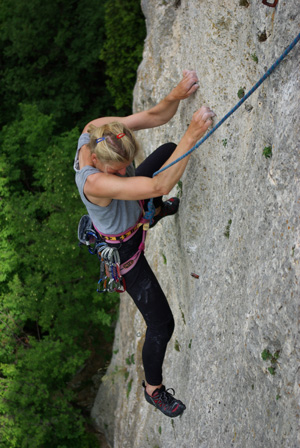 Klettern am Cucco Schöne 6a Route am Cucco