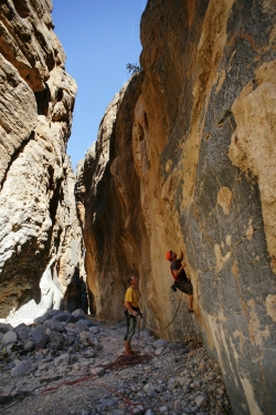 Klettern in der Snake Gorge