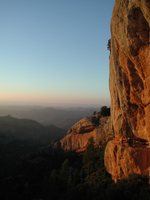 Klettern in der Abendsonne