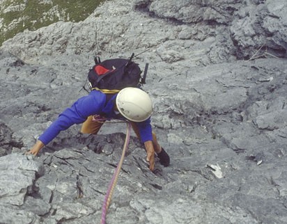 Am Seil des Bergführers